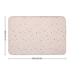 Pink Stars Pattern  Slip-Resistant Bath Mat