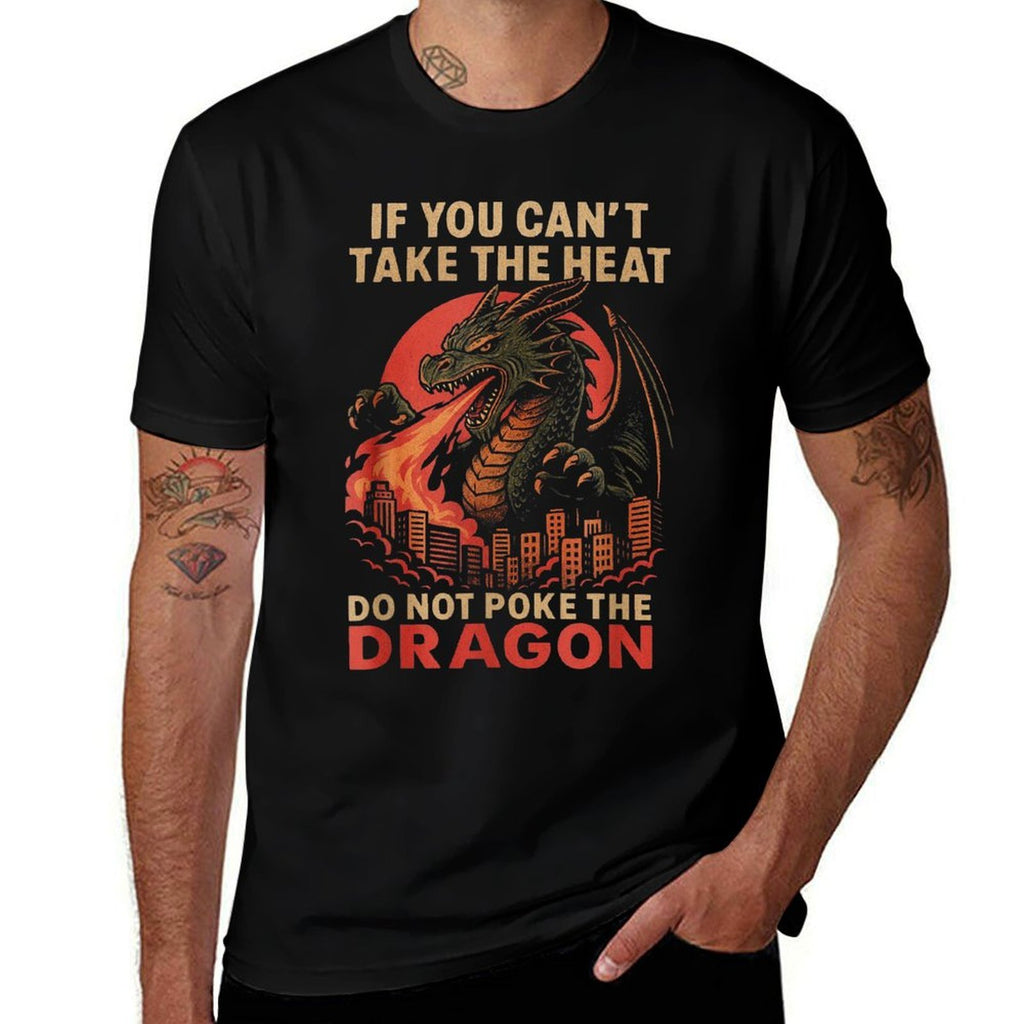 Dragon for Men And Women Mythical Dragon Distressed  Easy-care T-Shirt