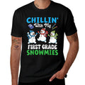 Chillin with My First Grade Snowmies Winter Snowman Crew  Quick-drying T-Shirt
