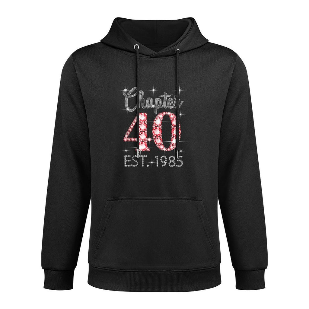 Chapter 40 EST 1985 Happy 40Th Birthday Girl Men Women Medium-Weight Fabric Hoodie