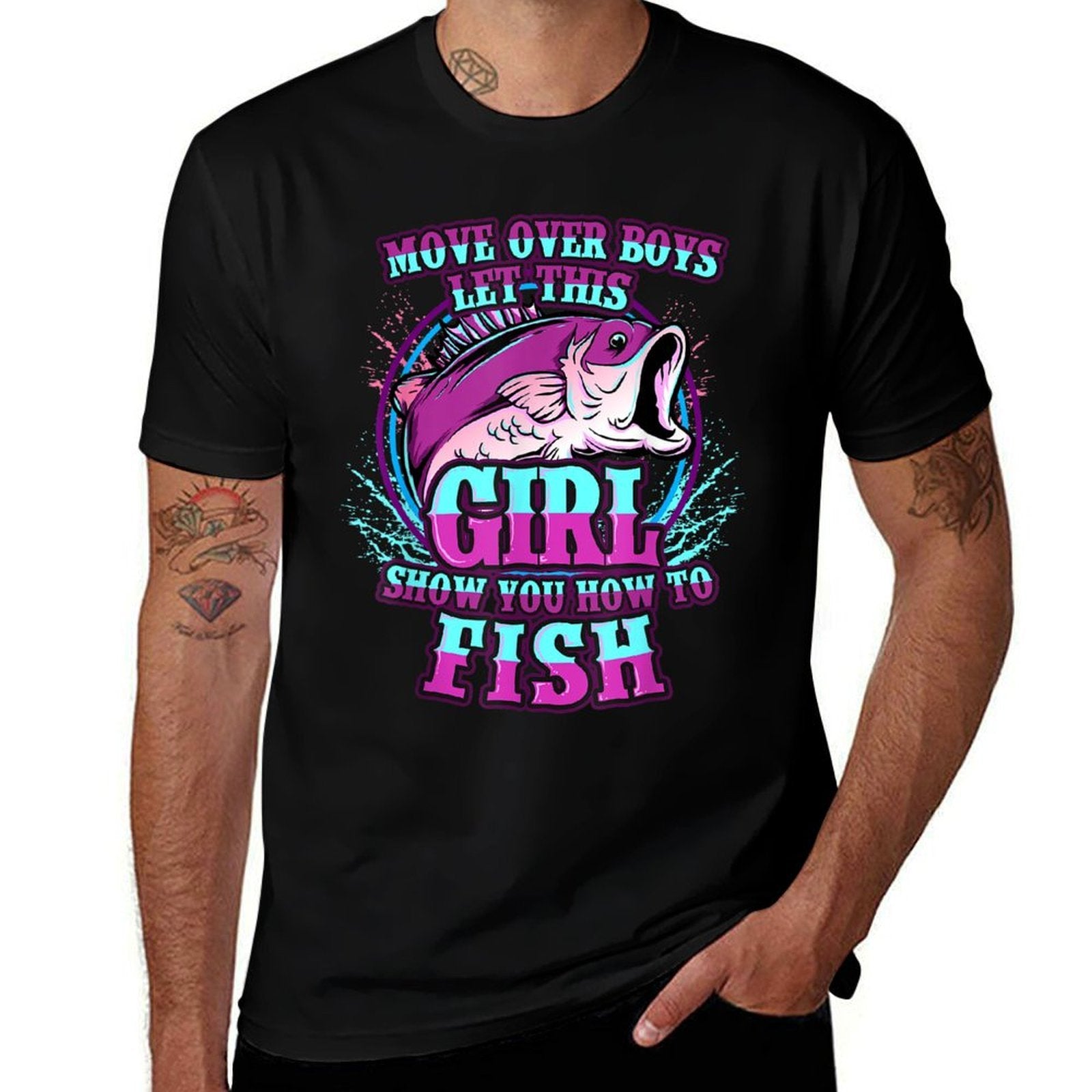 Girls Fishing Let This Girl Show You How To Fish  Versatile T-Shirt