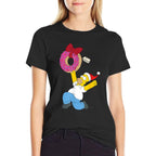 The Simpsons Holiday Homer Simpson Donut Christmas Present  Breathable T-Shirt
