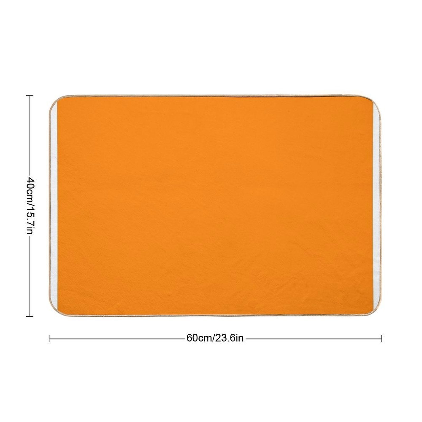 Orange Orange  Odorless Bath Mat