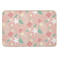 Pink Flowers Durable Bath Mat