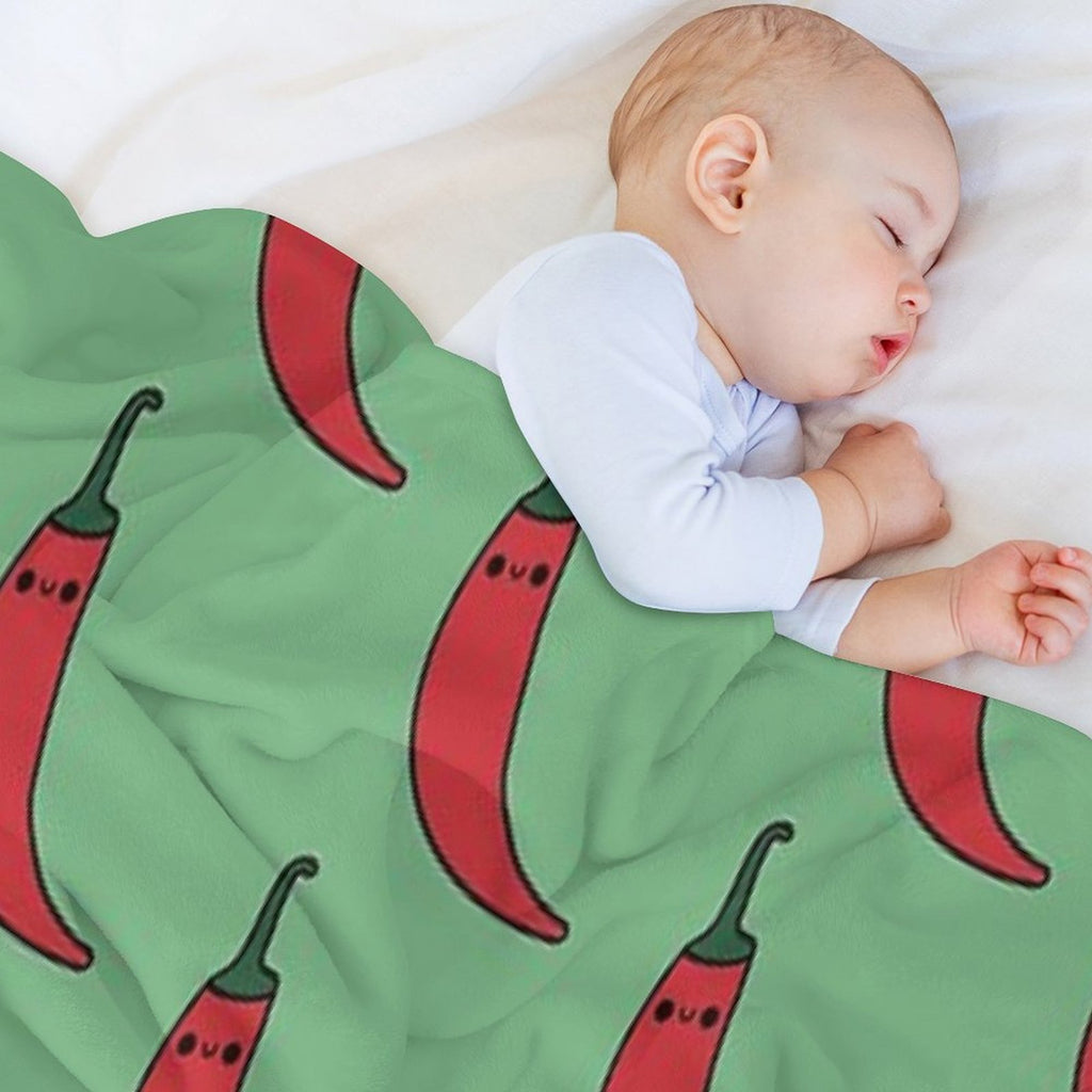 Cute Chili Pepper - Kawaii Gift-ready Throw Blanket