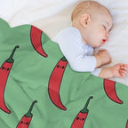 Cute Chili Pepper - Kawaii Gift-ready Throw Blanket