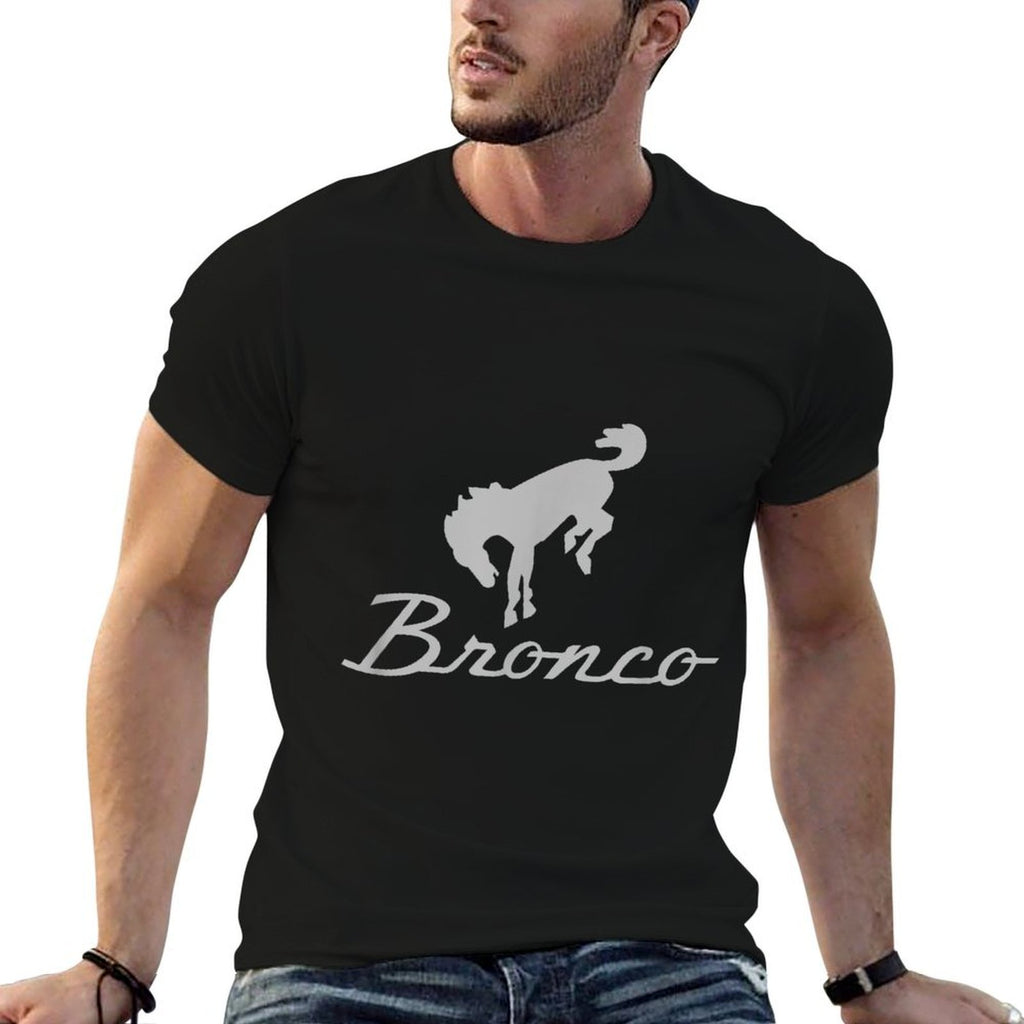 Ford Bronco Gray Logo  Stretchy T-Shirt