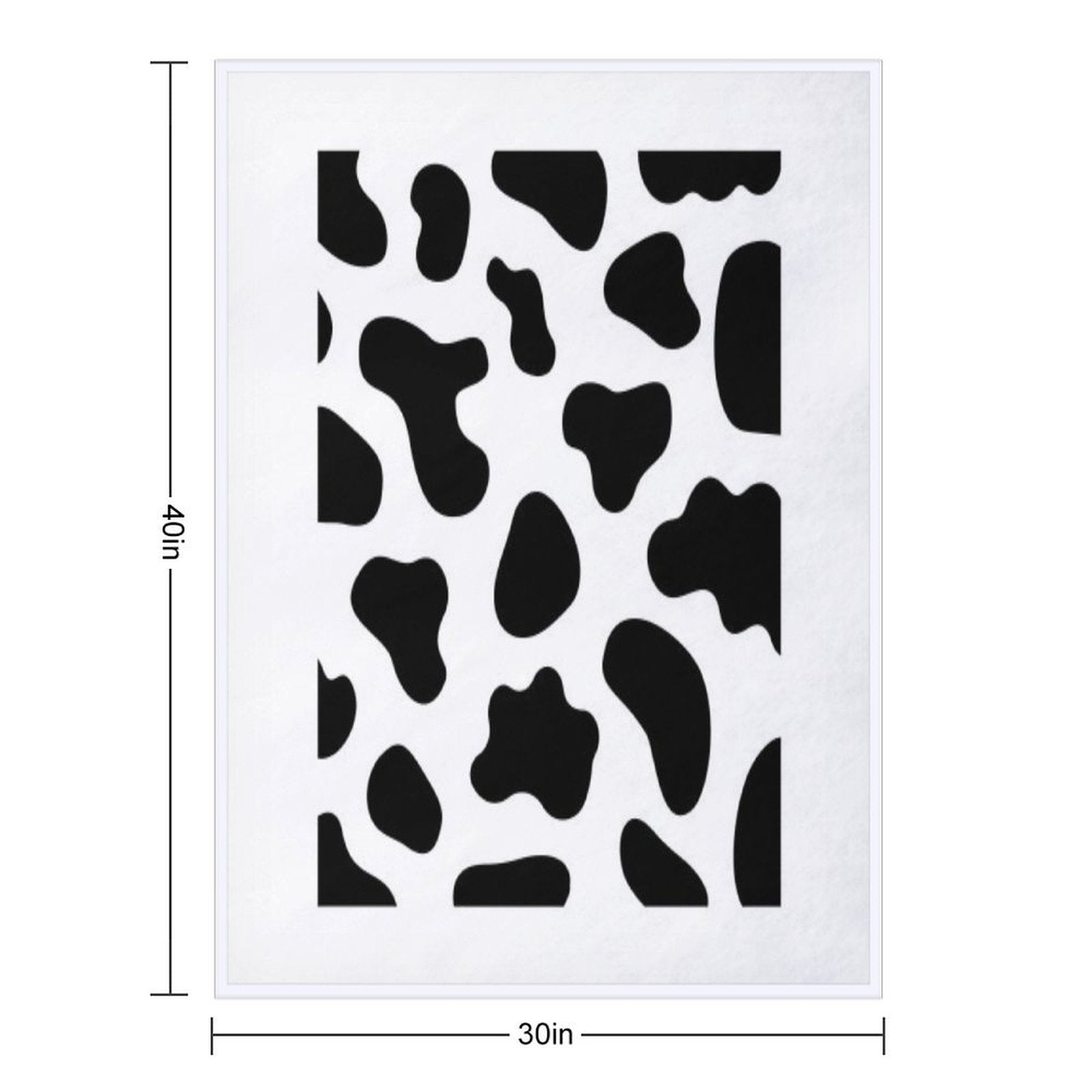 Cow Print Design Wrinkle-free Throw Blanket