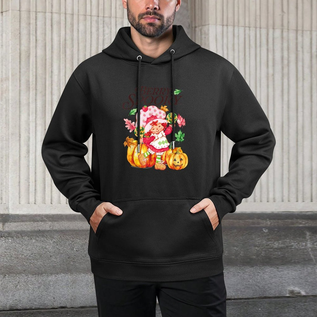 Strawberry Shortcake Berry Spooky Halloween Jack O Lantern Moisture-Wicking Hoodie