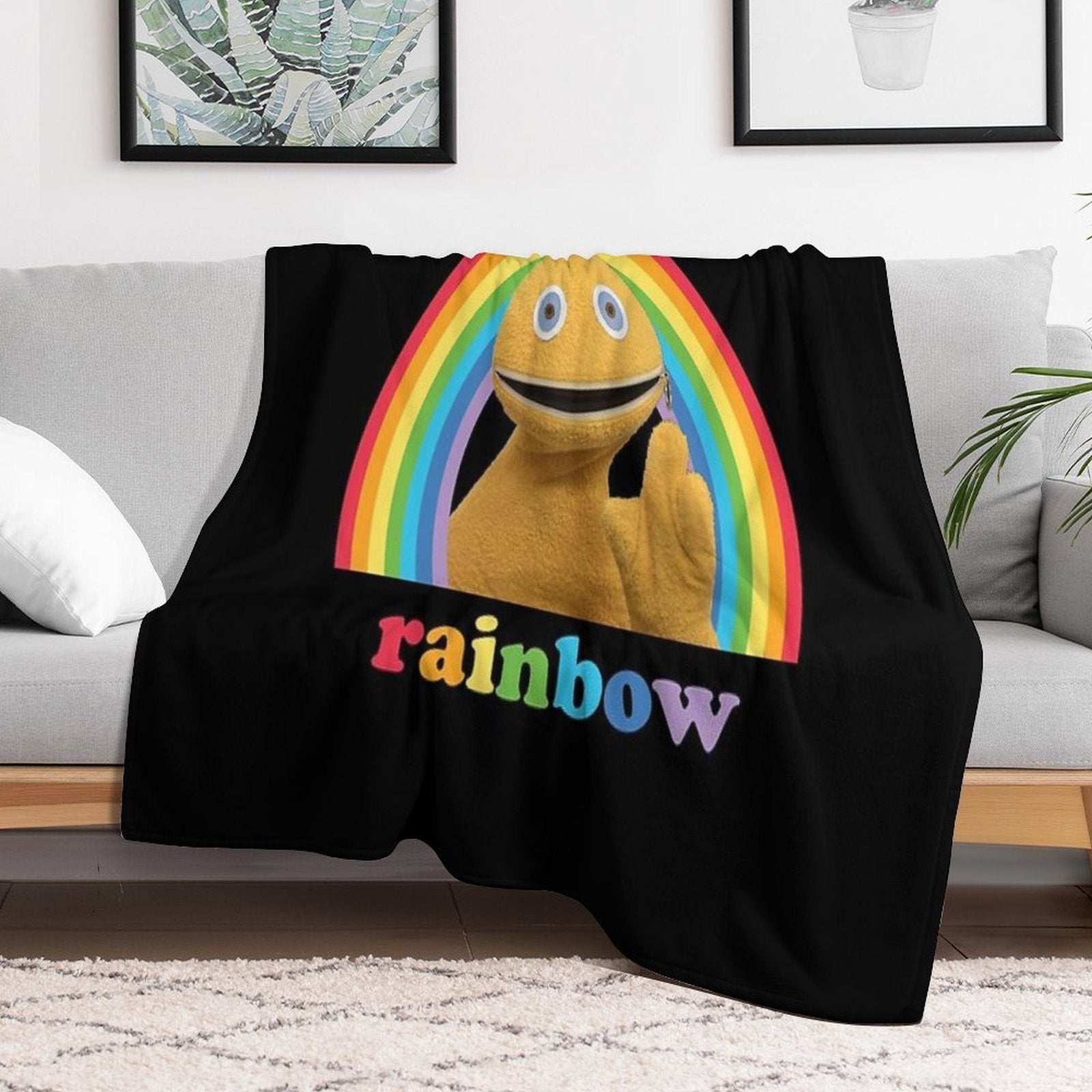 Zippy, Rainbow Premium Throw Blanket