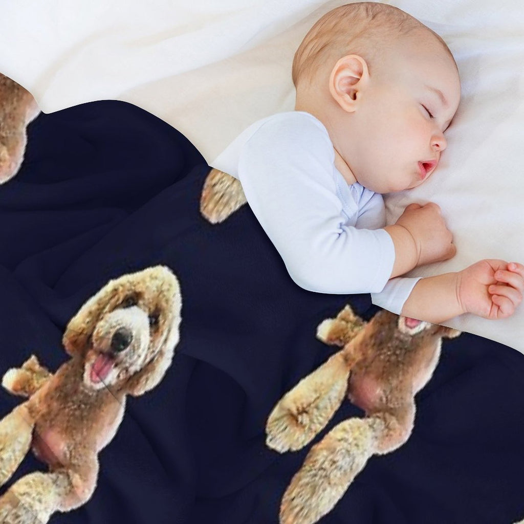 Labradoodle Cute Cartoon Dog Lightweight Throw Blanket