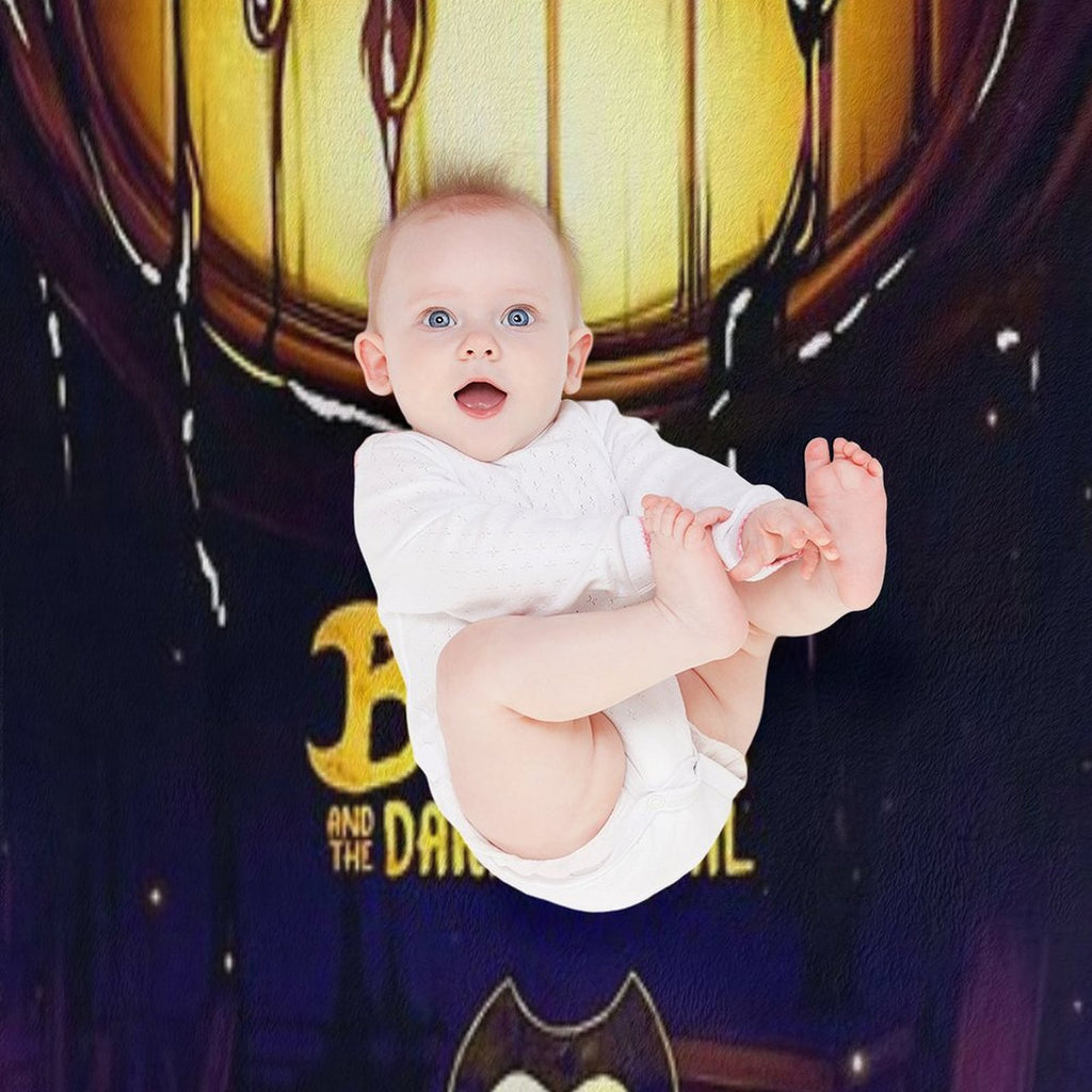 Bendy And The Dark Revival Shrink-resistant Throw Blanket