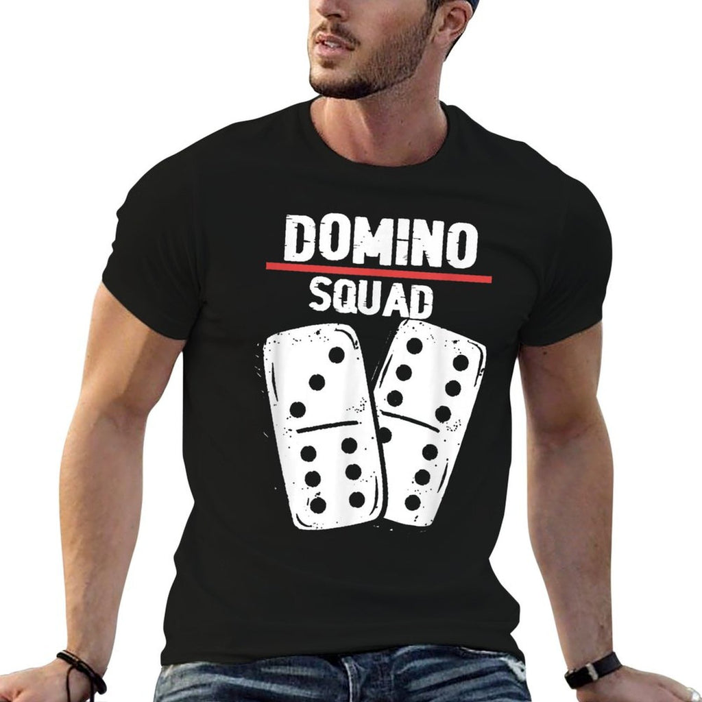 Domino Squad  Dominoes Bones  Domino Player  Durable T-Shirt