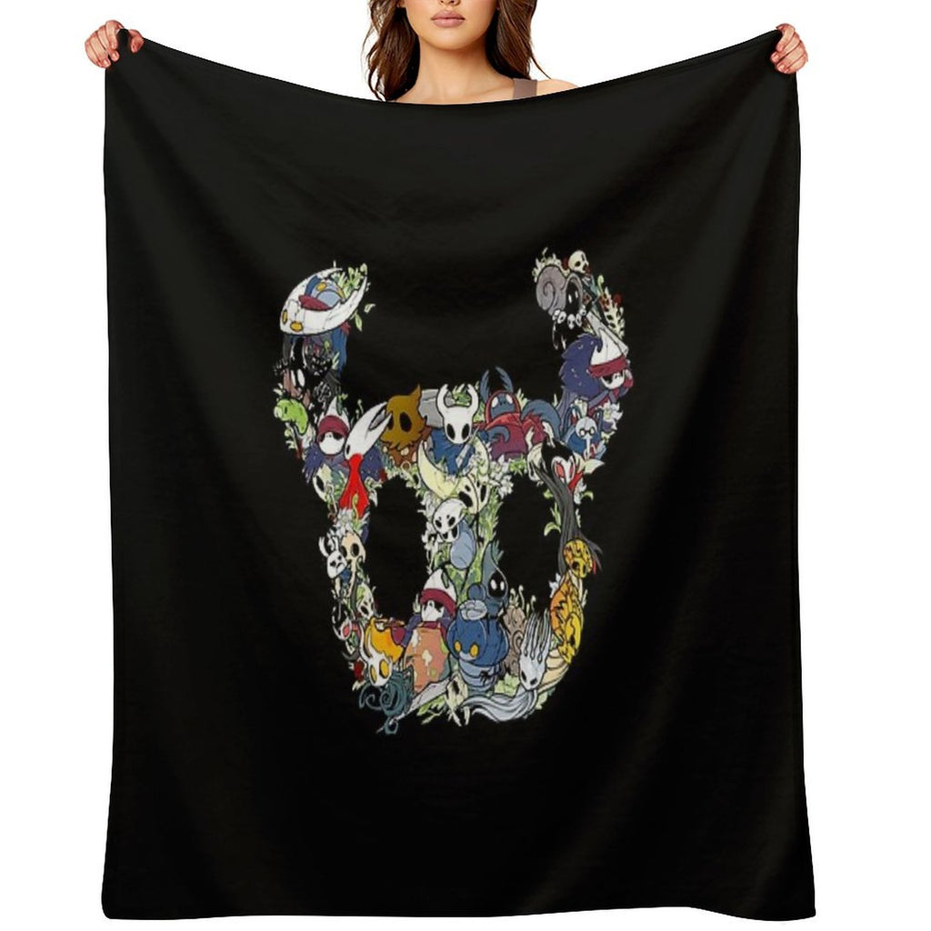 Hollow Crew (Mask) Shrink-resistant Throw Blanket