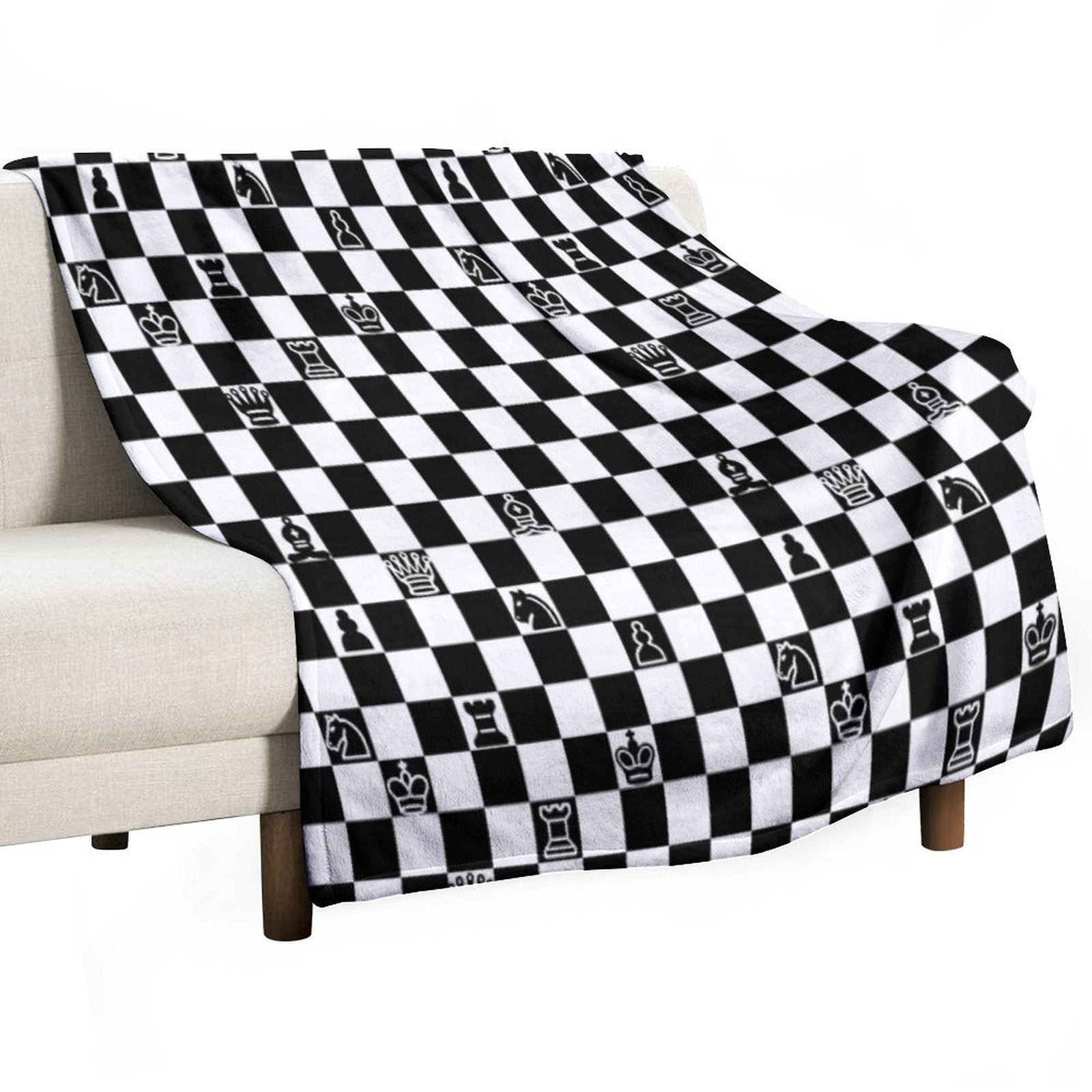 Chess Anti-pilling Throw Blanket