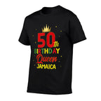 50 Years Old Birthday Queen Jamaica Mothers Birthday Squad  Quick-drying T-Shirt
