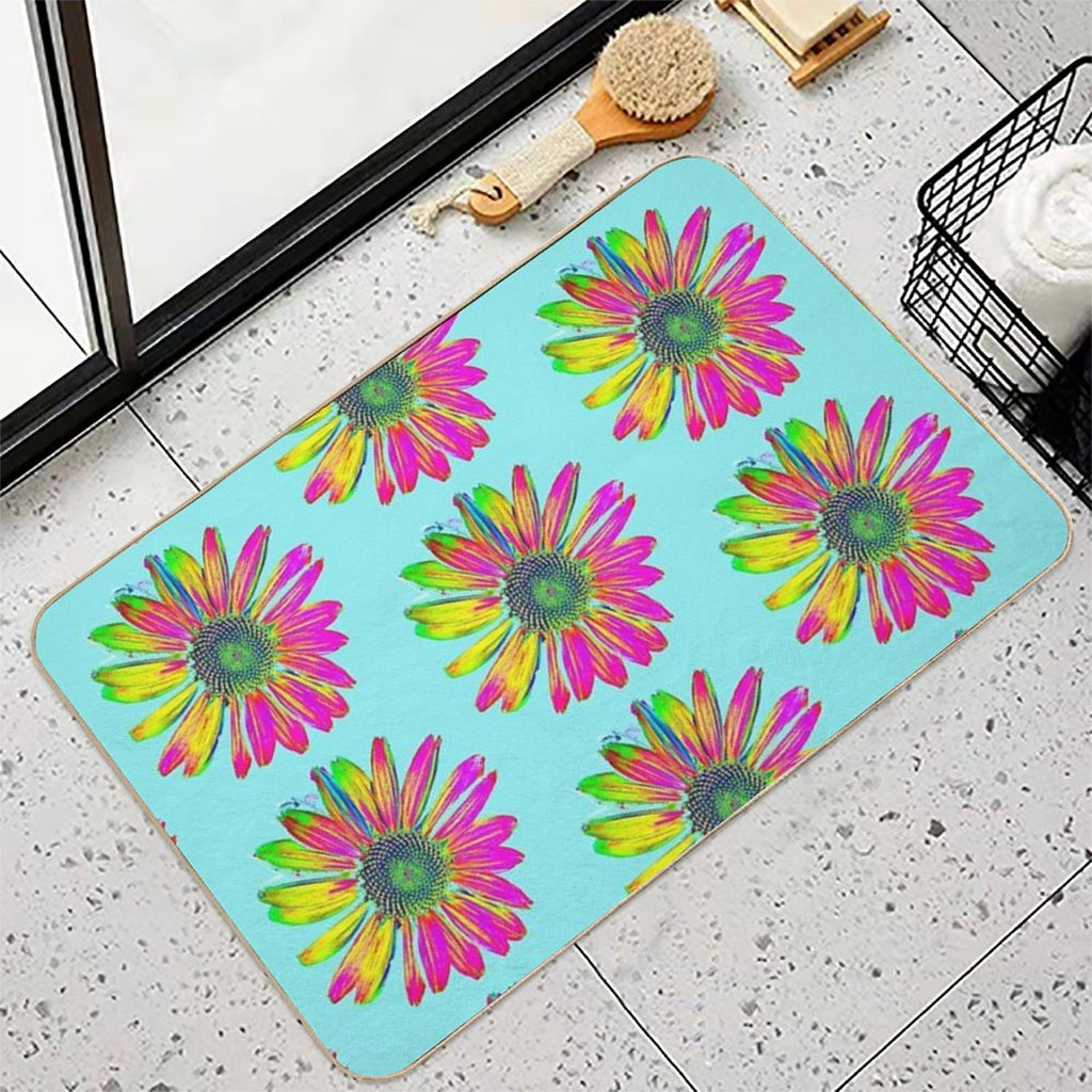 Fancy George Flower of TeamBob  Slip-Resistant Bath Mat