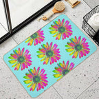 Fancy George Flower of TeamBob  Slip-Resistant Bath Mat