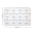 Hello Marble And Rose Gold  Eco-Friendly Bath Mat
