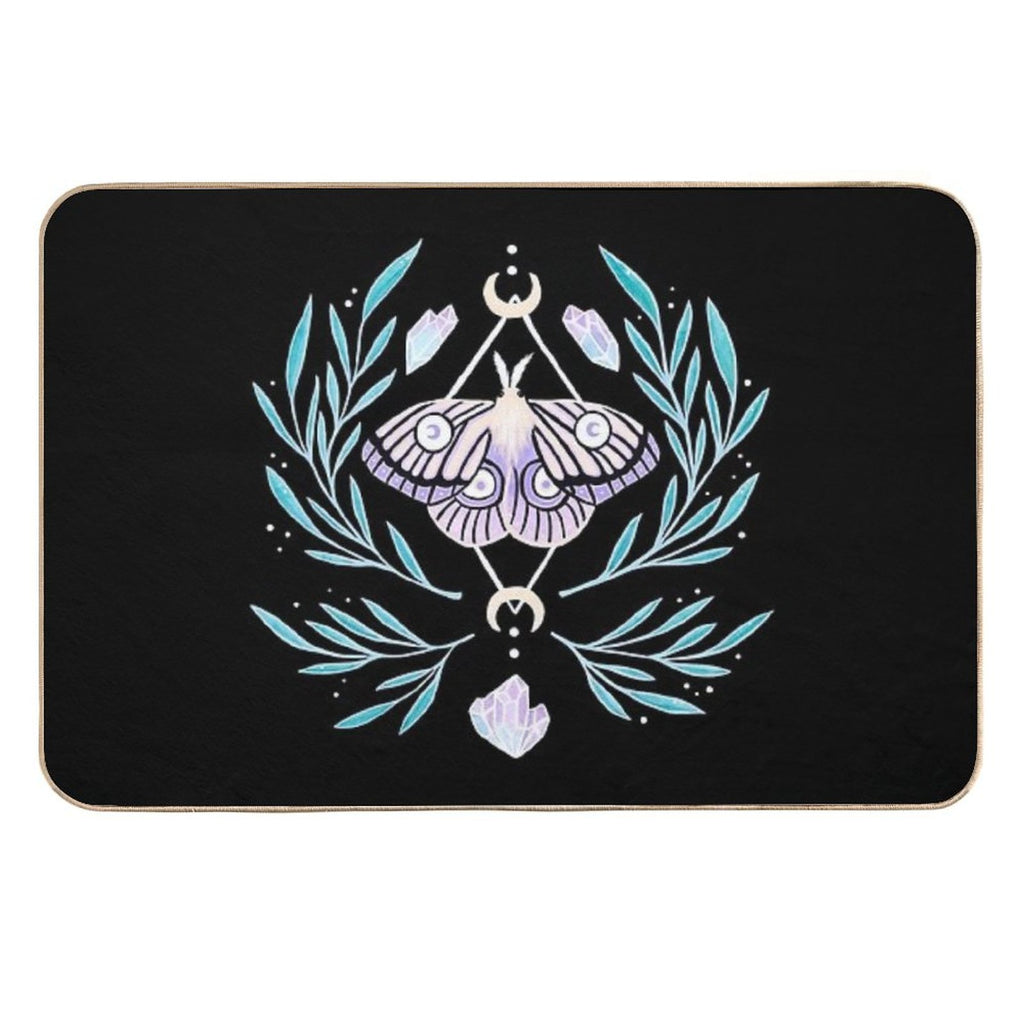 Moon Moth 01  Nikury  Long-Lasting Bath Mat