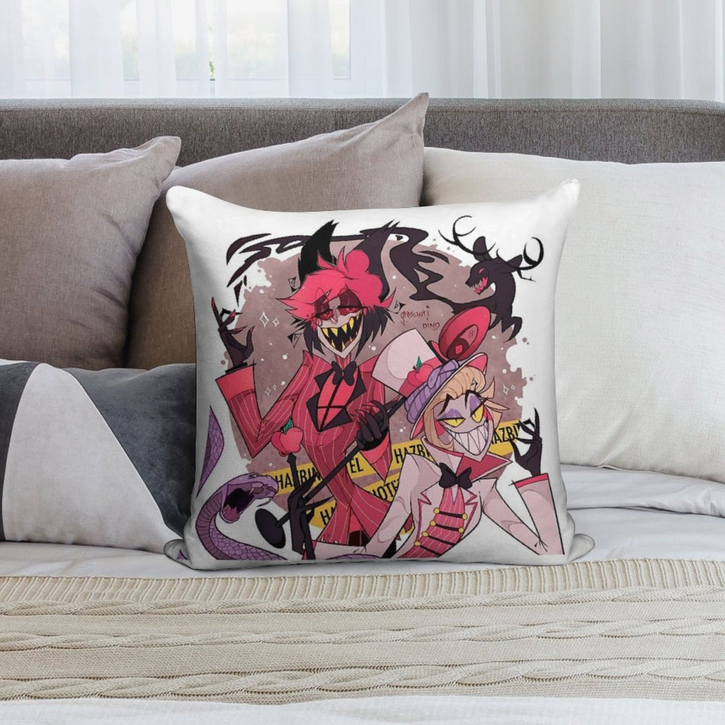 Alastor And Lucifer Soft Skin-Friendly Throw Pillow