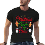 Christmas Cookie Crew Family Baking Team Baker Holiday Xmas  Heathered Texture T-Shirt