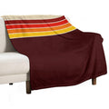 70s Vintage Retro Stripes All-season Throw Blanket
