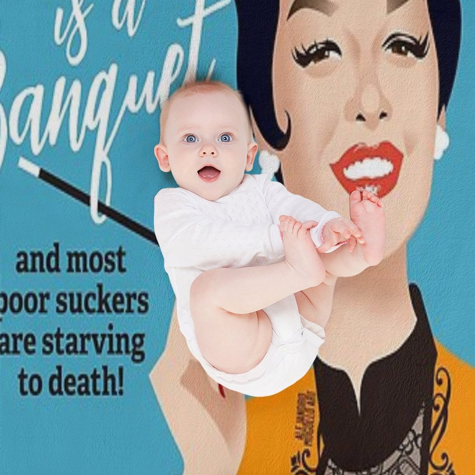 Banquet! Easy Care Throw Blanket