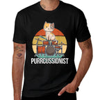 Funny Percussion Drummer Drumming Drums Saying I Kitten Cat  Moisture-wicking T-Shirt