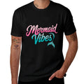 Mermaid Vibes Birthday Party Mermaid Squad  Polyester Blend T-Shirt