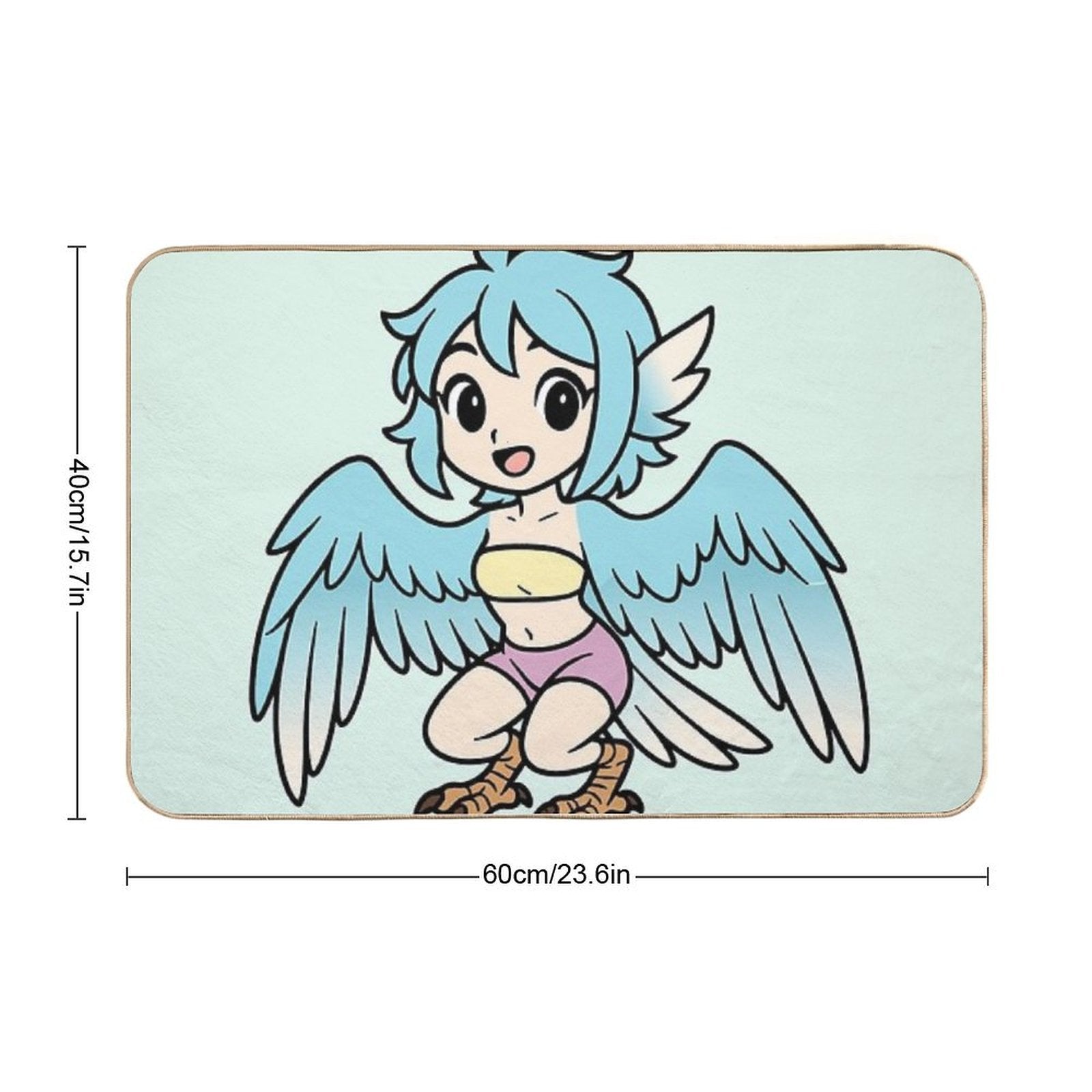 Kipi The Harpy  Slip-Resistant Bath Mat
