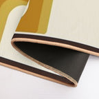 Mid-Century Modern Meets 1970s Teal  High-Traffic Bath Mat