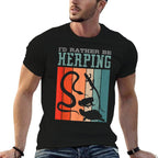 Herpetologist Herpetology Herp Id Rather Be Herping  Trendy Pattern T-Shirt