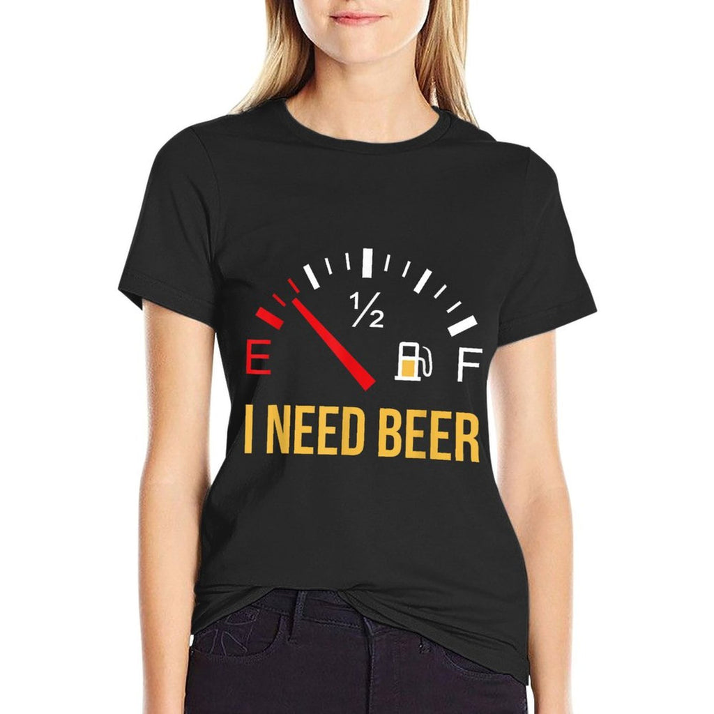 I Need Beer Beer Drinking Party Design Gift  Heathered Texture T-Shirt