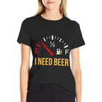 I Need Beer Beer Drinking Party Design Gift  Heathered Texture T-Shirt