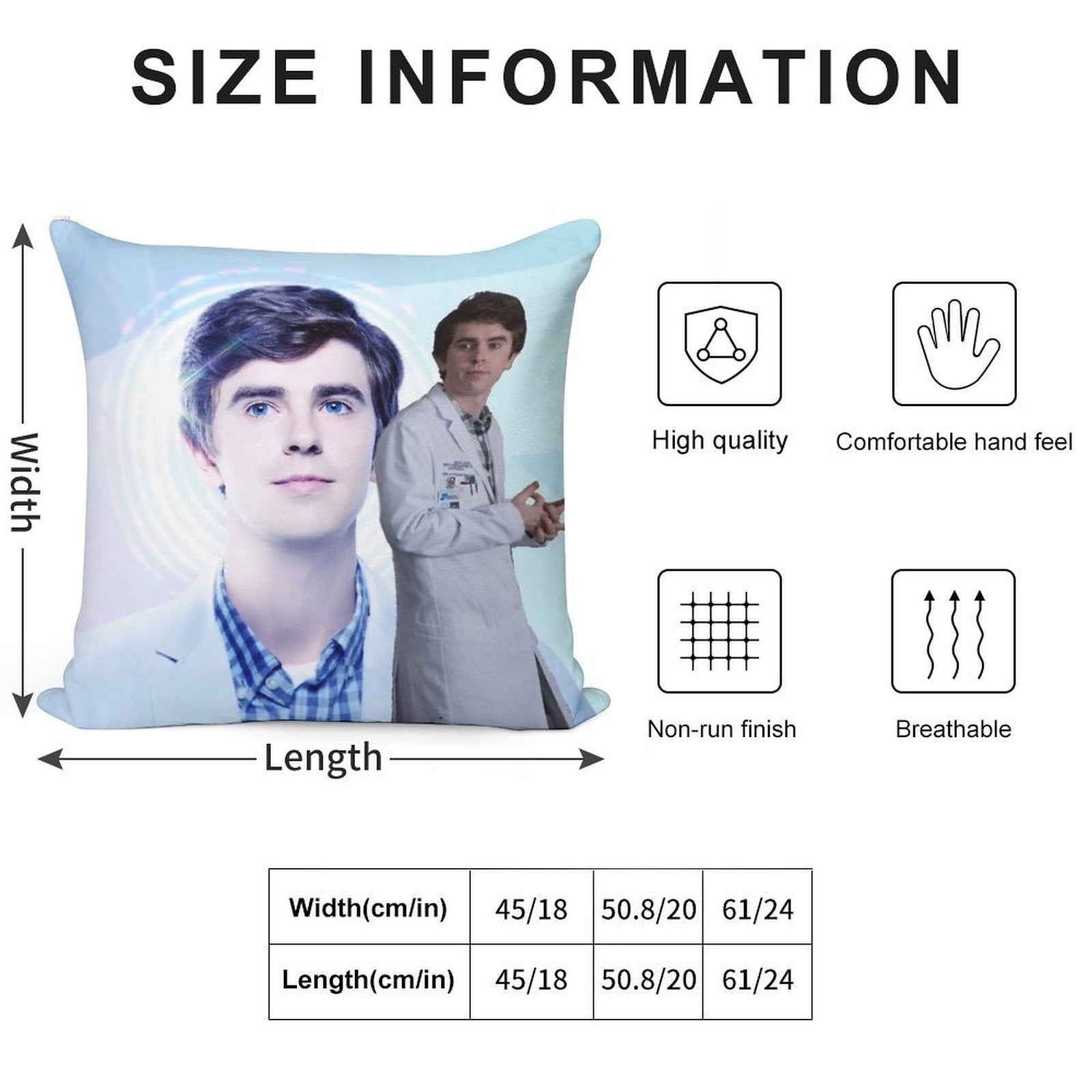 The Good Doctor - Shaun Murphy Soft Shrink-Resistant Throw Pillow