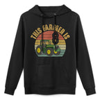 Tractor 8th Birthday 8 Year Old Farmer Farm Theme Bday Party Layering Staple Hoodie