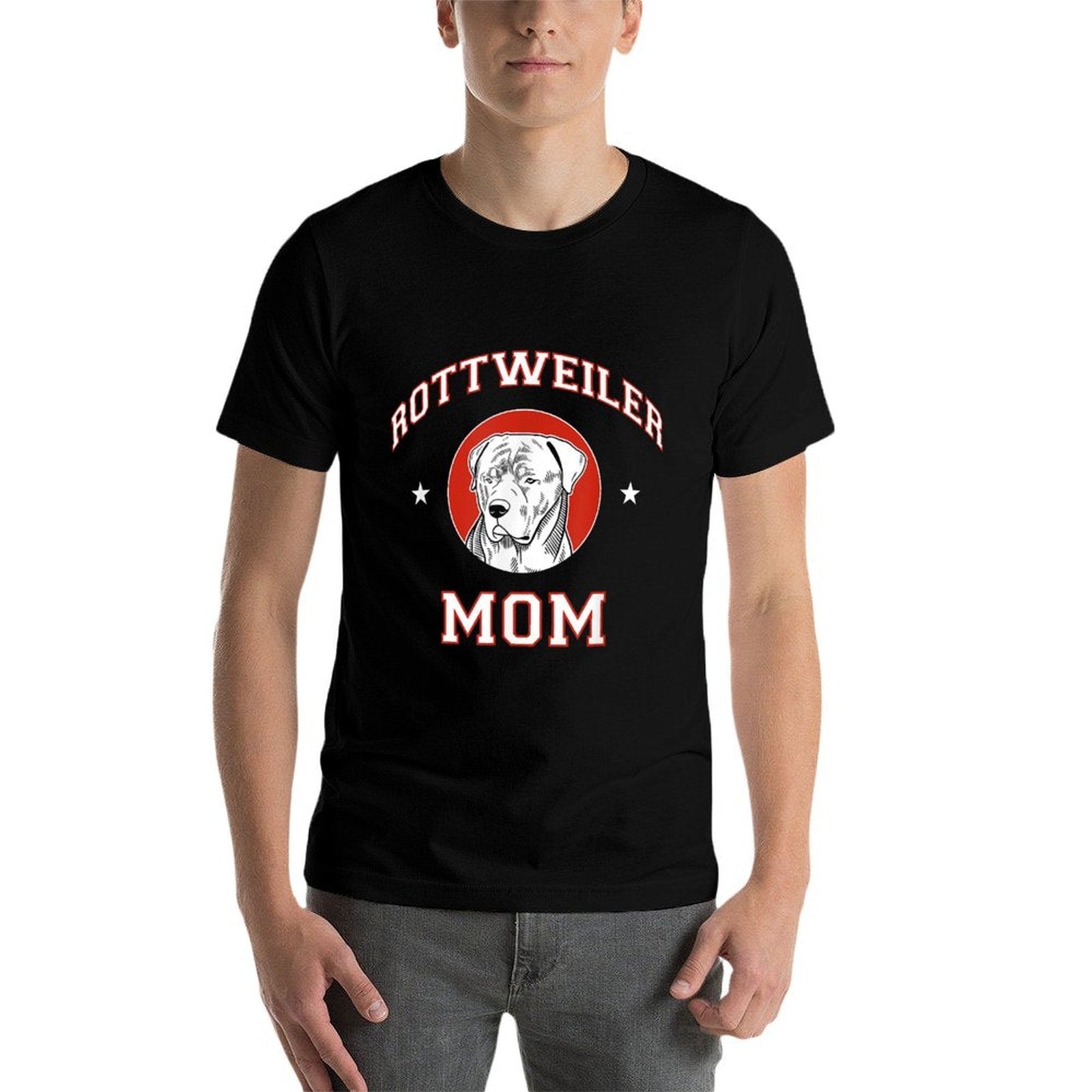 Rottweiler Mom Dog Mother Men Women Girls Kids  High-quality Stitching T-Shirt
