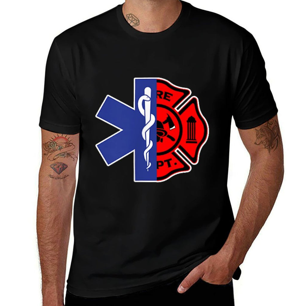 EMT Firefighter Firefighter Two Sided EMS Gift  Versatile T-Shirt
