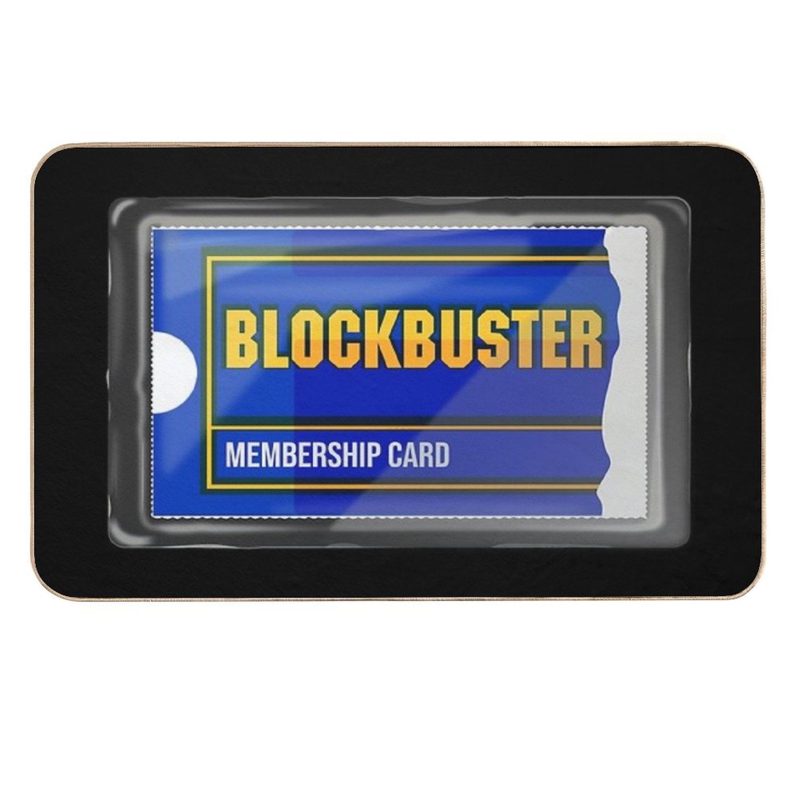Blockbuster Laminated Membership Card Art  Eco-Friendly Bath Mat