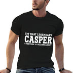 Casper Surname Funny Team Family Last Name Casper  Moisture-wicking T-Shirt