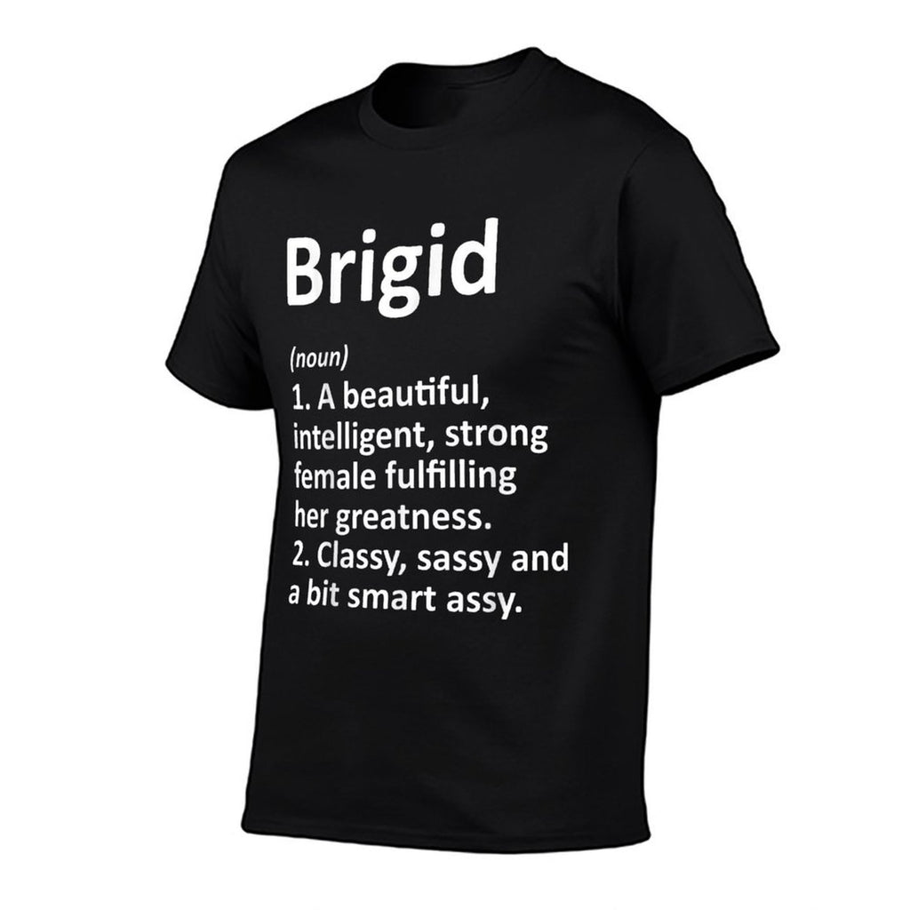 BRIGID Definition Personalized Name Funny Christmas Gift  Oversized Silhouette T-Shirt