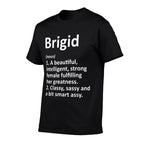 BRIGID Definition Personalized Name Funny Christmas Gift  Oversized Silhouette T-Shirt