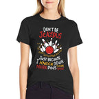 Funny Bowling  Tagless Design T-Shirt