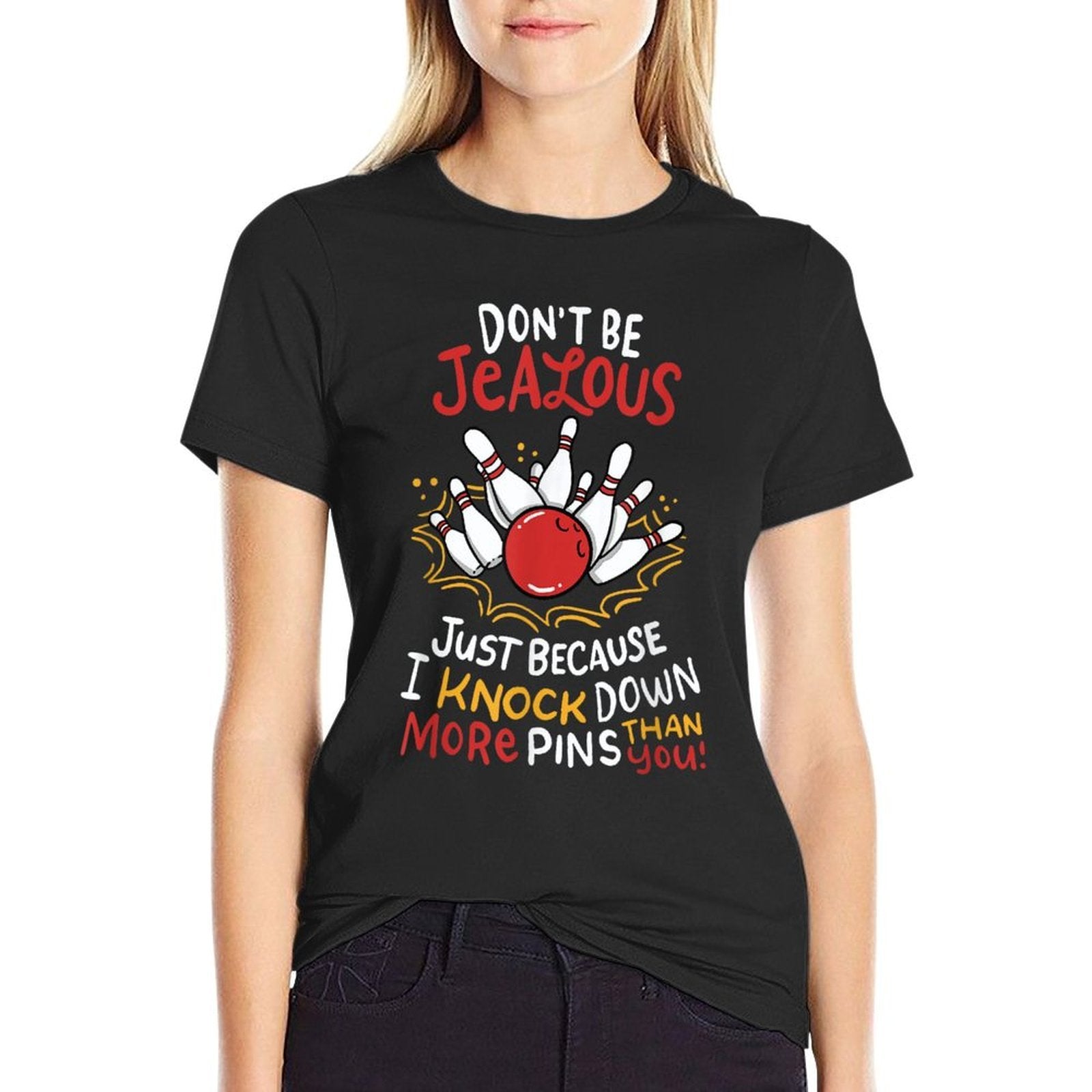 Funny Bowling  Tagless Design T-Shirt