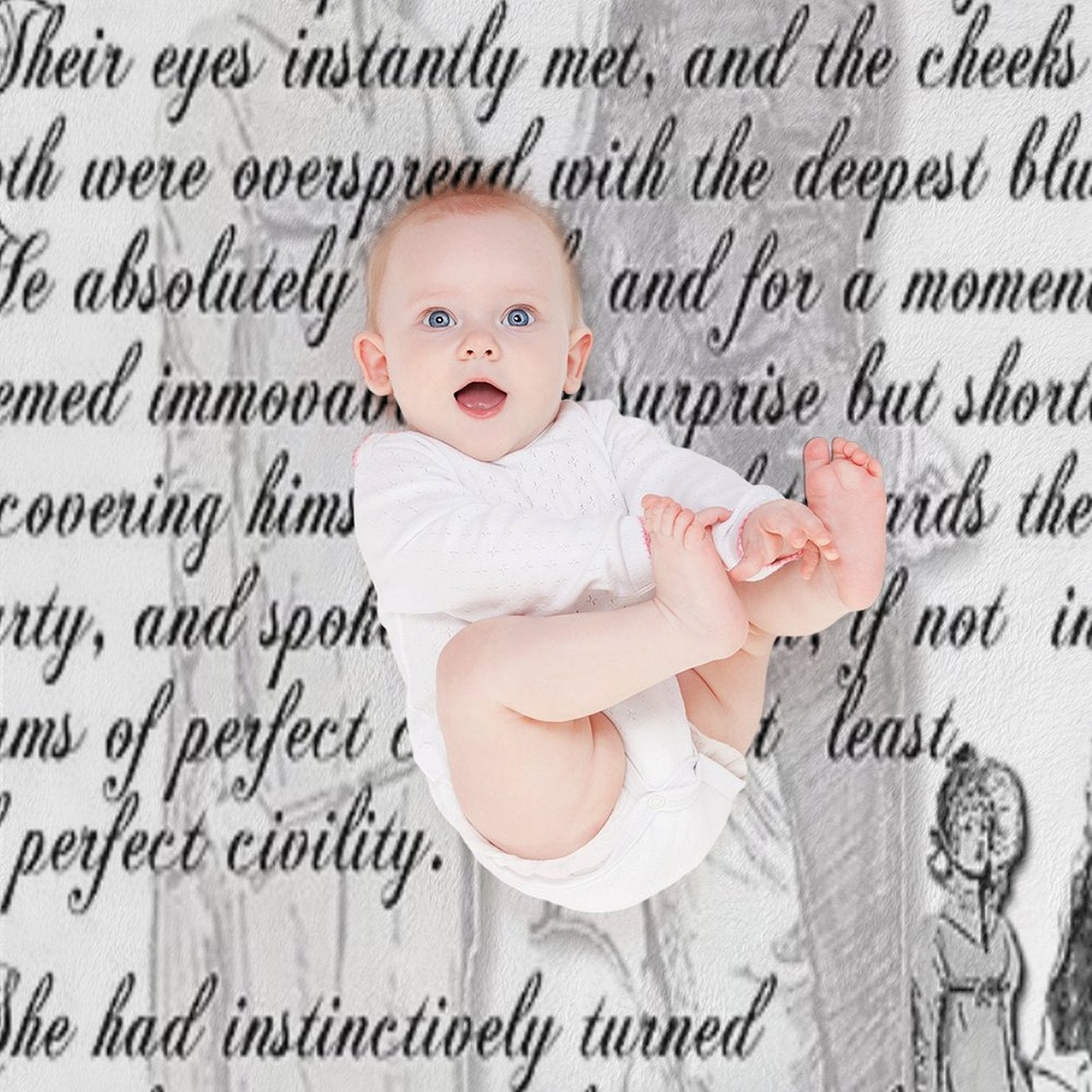 Pride And Prejudice Quote—Jane Austen Themed Wrinkle-free Throw Blanket