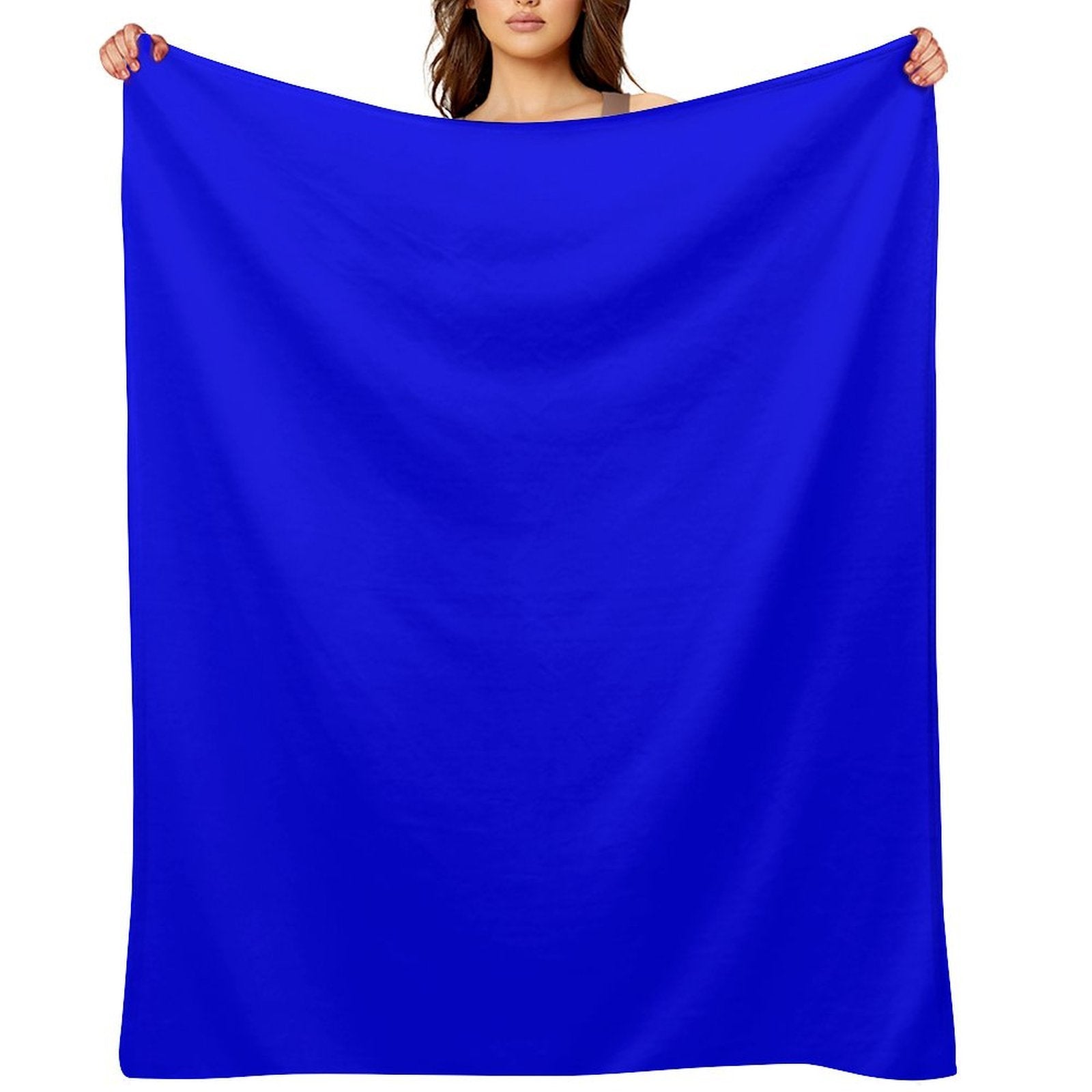 Royal Blue Solid Color Premium Throw Blanket