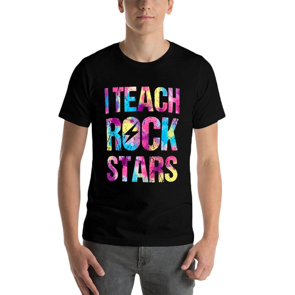 I Teach Rockstars Funny Music Teacher Back to School for Men Women Girls Kids  Summer-ready Fabric T-Shirt