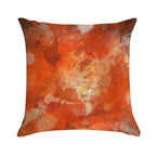 Modern Contemporary Orange Abstract Art Soft Warmth Comfort Throw Pillow