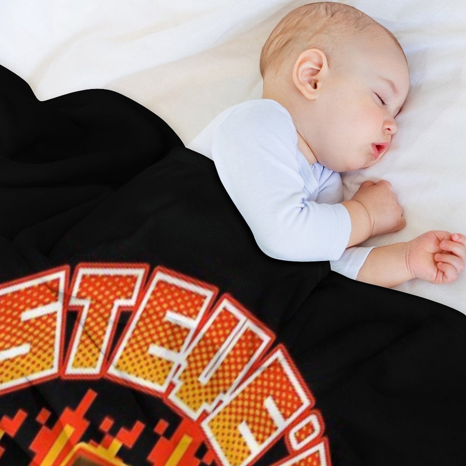 Steves Lava Chicken - Steve Eating Hot Lava Chicken Comfort Throw Blanket